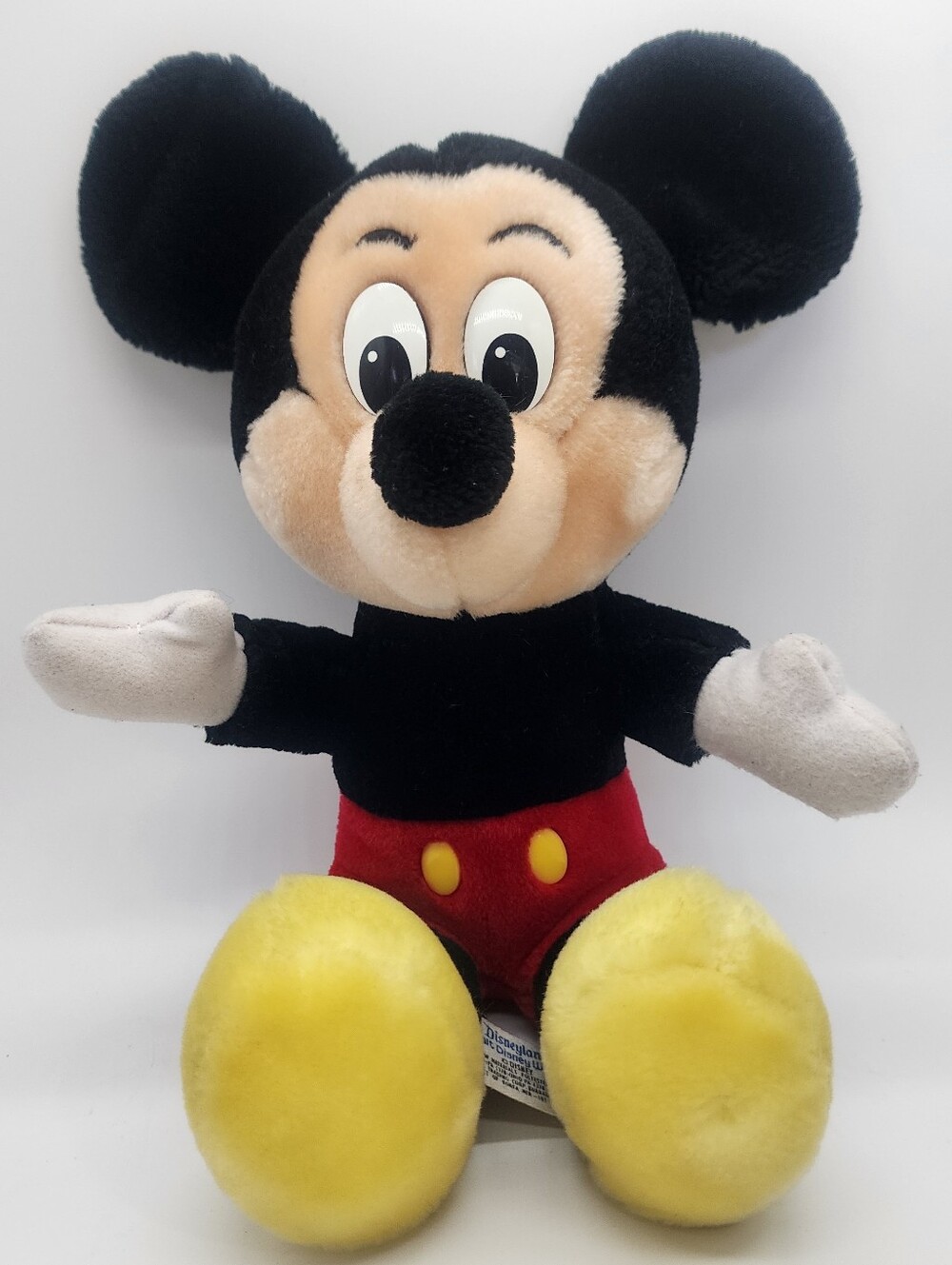 Vintage Disneyland Mickey Mouse Stuffed Plush Toy Red Black 10 Inch (2)